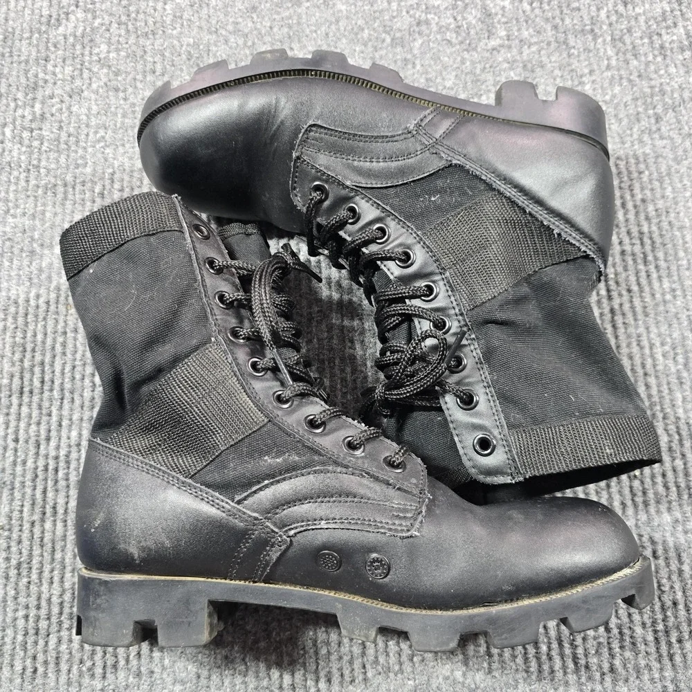 Rothco Boots Mens Size‎ 8 Black Tactical Synthetic Military Lace Up 8R Lug Sole
